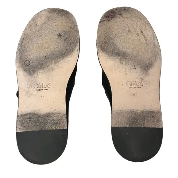 Chloé Black Mary Jane Flats