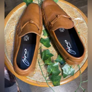 Choes s Gino Cherruti Slide On Brown Loafers. Size 6  mocasín Shoes