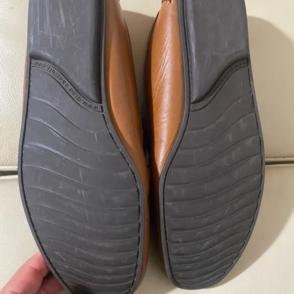 Choes s Gino Cherruti Slide On Brown Loafers. Size 6  mocasín Shoes