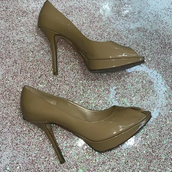 Christian Dior patent leather peep toe pumps - Size 40
