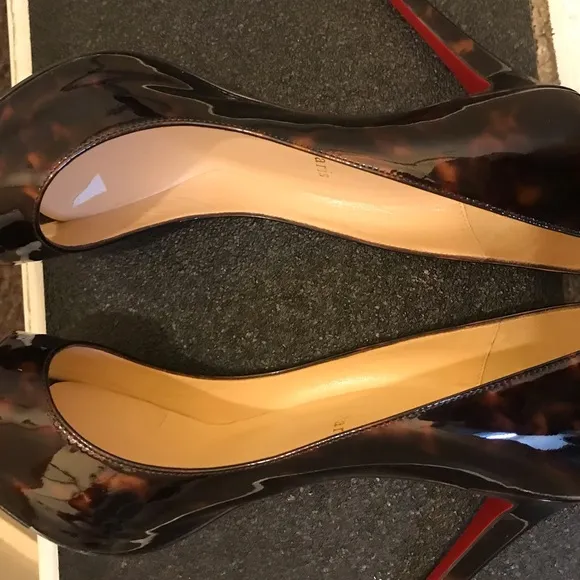 Christian Louboutin Two Tone Leopard Print  High Heels