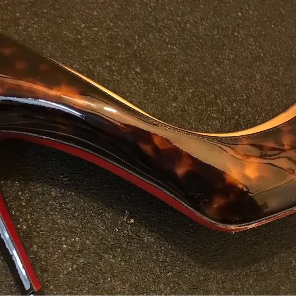Christian Louboutin Two Tone Leopard Print  High Heels