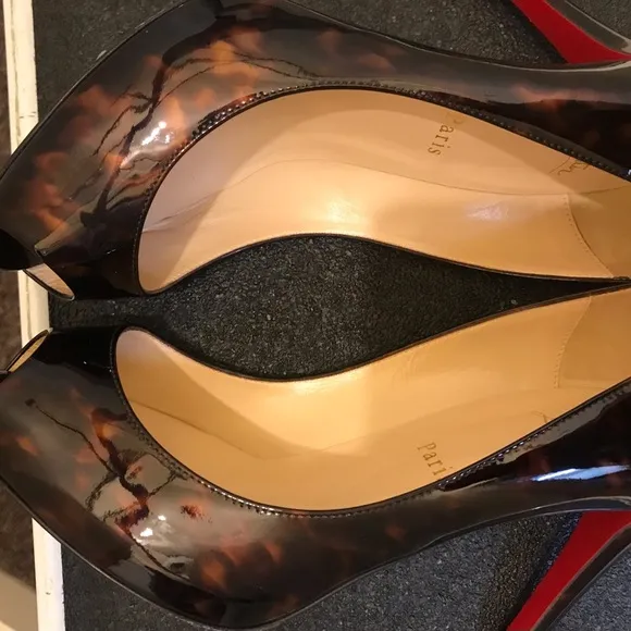 Christian Louboutin Two Tone Leopard Print  High Heels