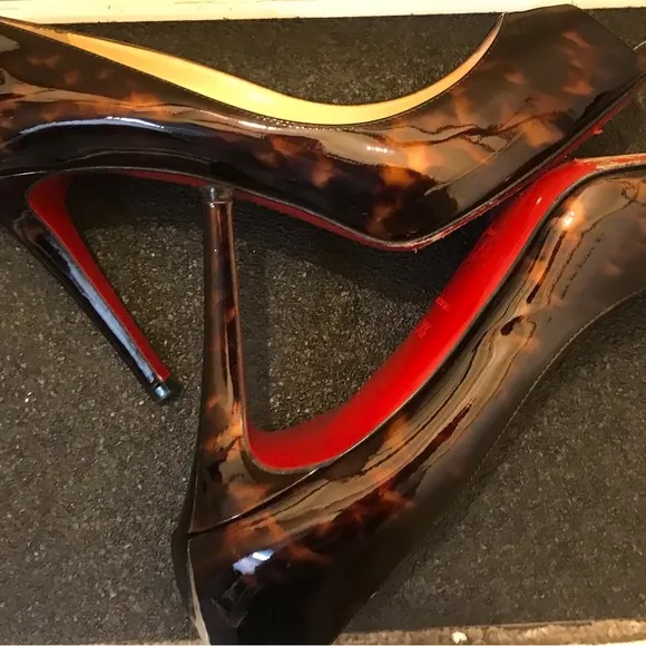 Christian Louboutin Two Tone Leopard Print  High Heels