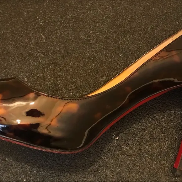 Christian Louboutin Two Tone Leopard Print  High Heels