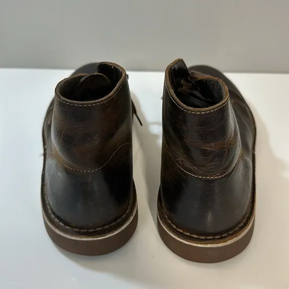 Clarks Bushacre 2 Brown Beeswax Leather Chukka Desert Ankle Boots Size 11.5