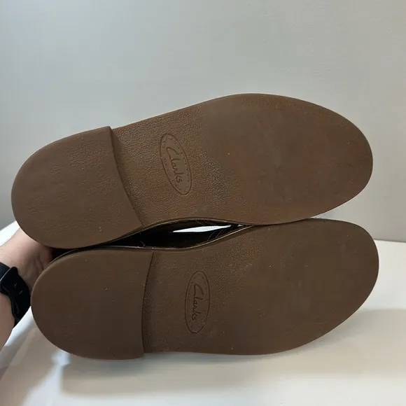 Clarks Bushacre 2 Brown Beeswax Leather Chukka Desert Ankle Boots Size 11.5