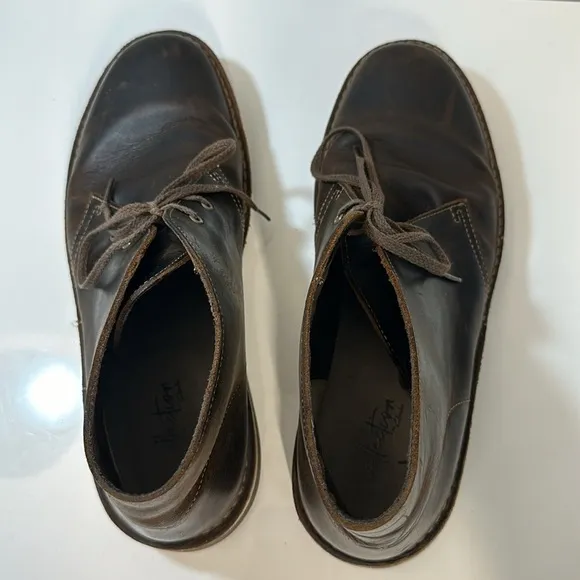 Clarks Bushacre 2 Brown Beeswax Leather Chukka Desert Ankle Boots Size 11.5