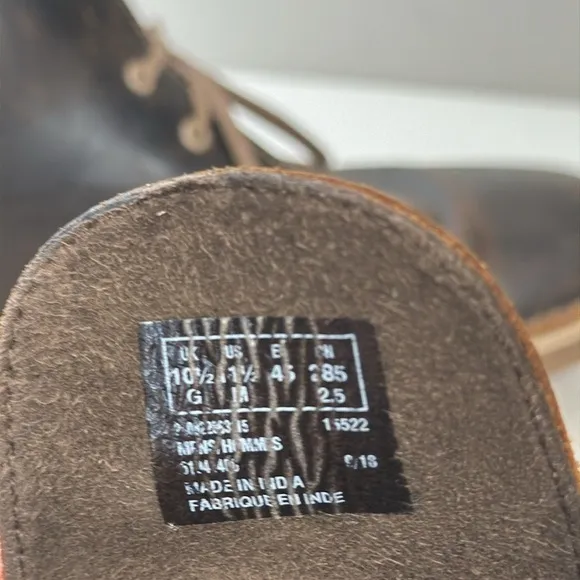 Clarks Bushacre 2 Brown Beeswax Leather Chukka Desert Ankle Boots Size 11.5
