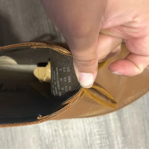 Clarks Bushacre Brown Leather Chukka Boots