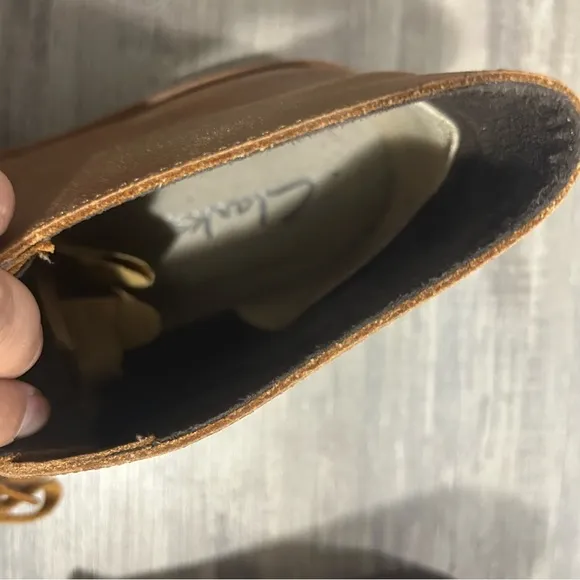 Clarks Bushacre Brown Leather Chukka Boots