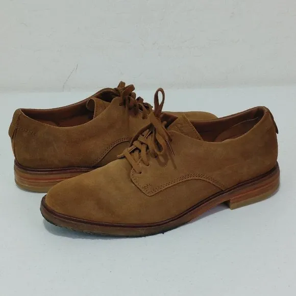 Clarks Clarkdale Walk, Tobacco Suede /Leather Shoes Men's Size 8