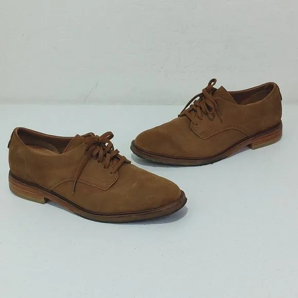 Clarks Clarkdale Walk, Tobacco Suede /Leather Shoes Men's Size 8