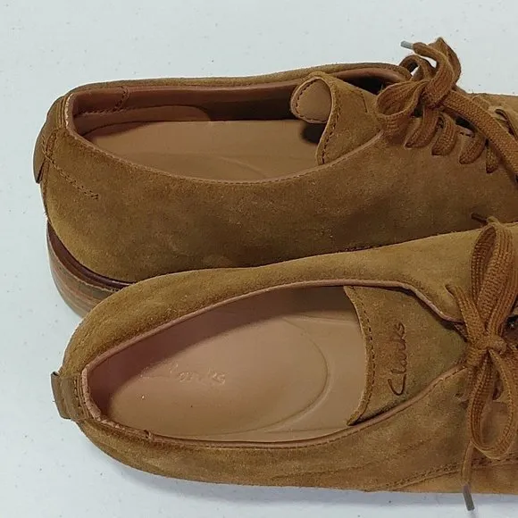 Clarks Clarkdale Walk, Tobacco Suede /Leather Shoes Men's Size 8