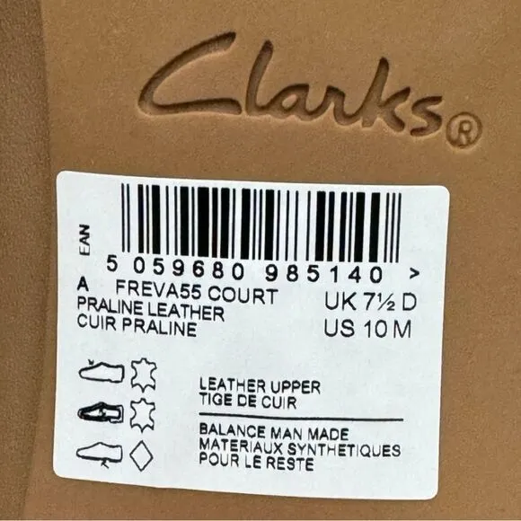 Clarks Contour Cushion Women’s Heels Tan Leather Size 10 Medium Pre-Owned