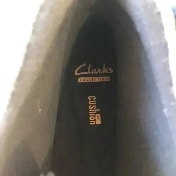 Clarks Faralyn leather ankle lace up boot.