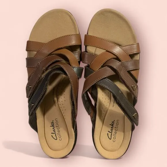 Clark’s LaurieAnn Bali Brown Sandals, Size 8.5 Women’s-NWT