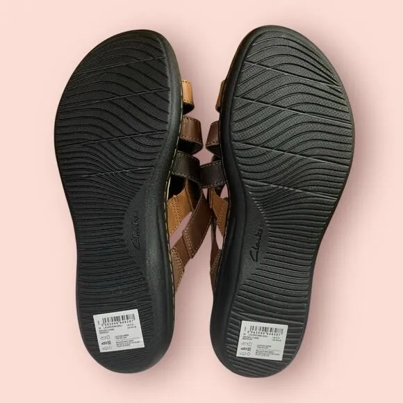 Clark’s LaurieAnn Bali Brown Sandals, Size 8.5 Women’s-NWT