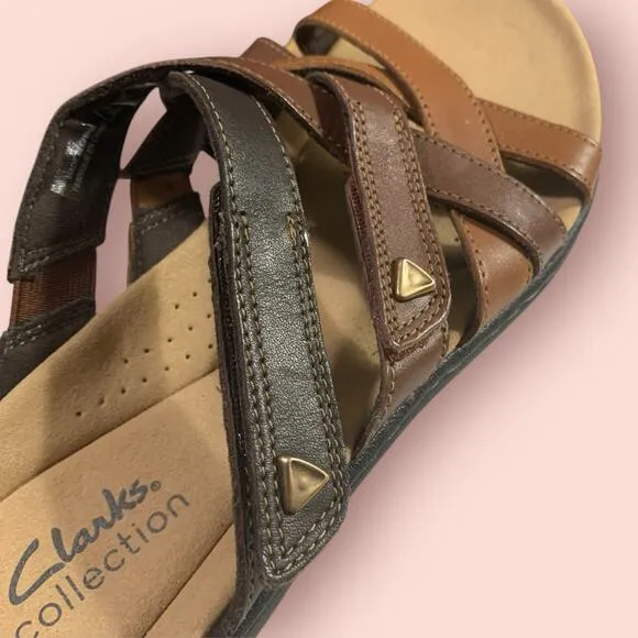 Clark’s LaurieAnn Bali Brown Sandals, Size 8.5 Women’s-NWT