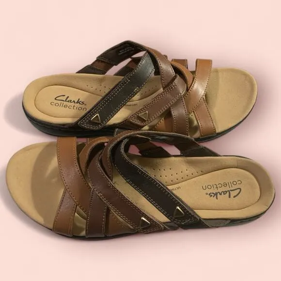 Clark’s LaurieAnn Bali Brown Sandals, Size 8.5 Women’s-NWT
