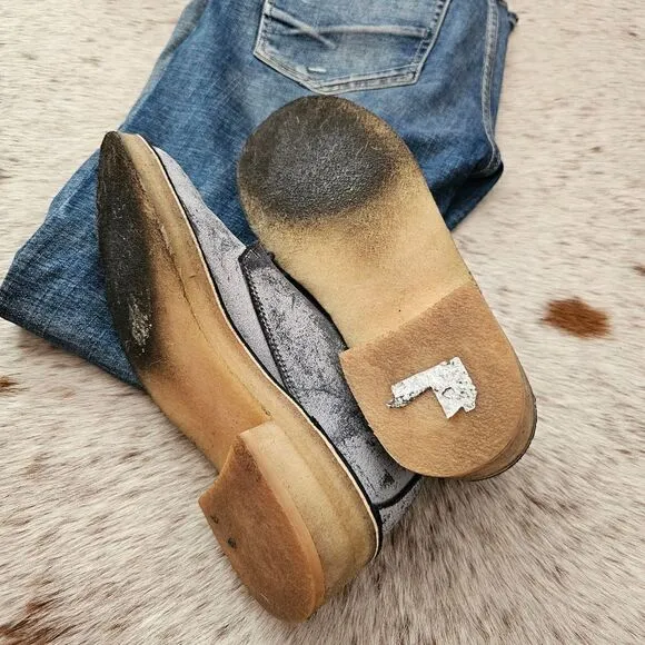 CLARKS ORIGINALS Maru London Distressed Oxford Shoes Blue Size 10 (Run Small)
