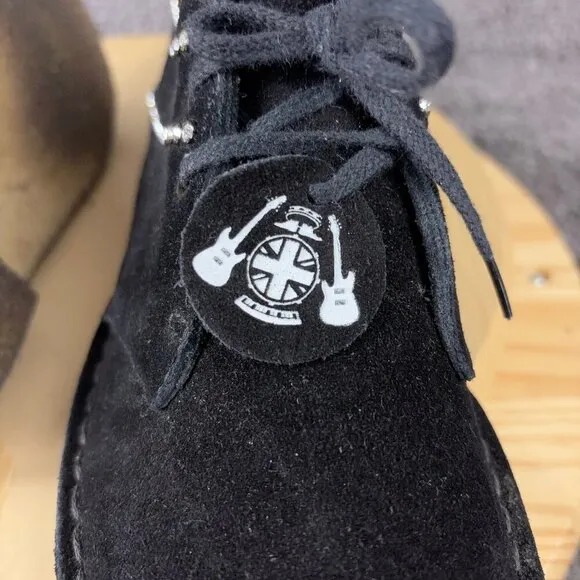Clarks Originals Rock Royalty Desert Boot Womens 8.5 Narrow Black Suede Chukka