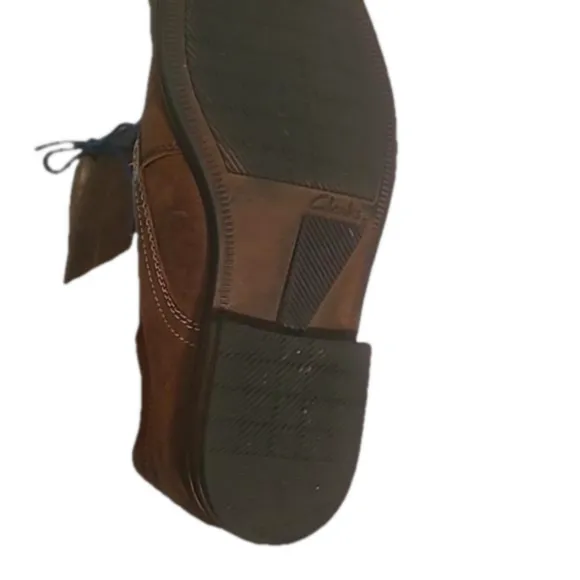 Clarks Unstructured Leather Mens Ankle Boots b1