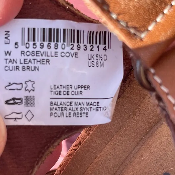 Clarks Women's Roseville Cove Brown Leather Sandals Sz 8M Ultimate Comfort