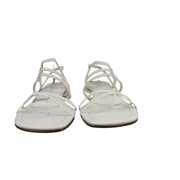 Classic Elements Shoes Womens 6 Sandal Pumps Strappy White Blcok Heel Fashion
