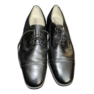 Classic Mens St Michael Marks &amp; Spencer Black Leather Oxford Shoes  Size 10 US