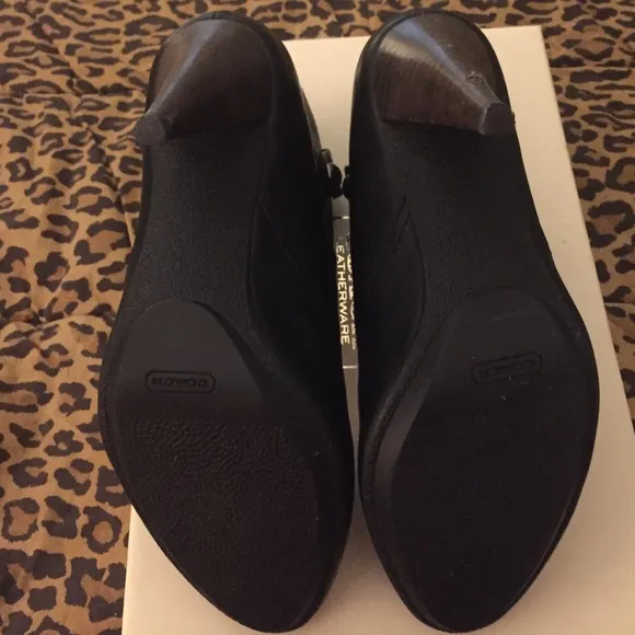 Coach Aliza Leather Ankle Boots Size 8.5