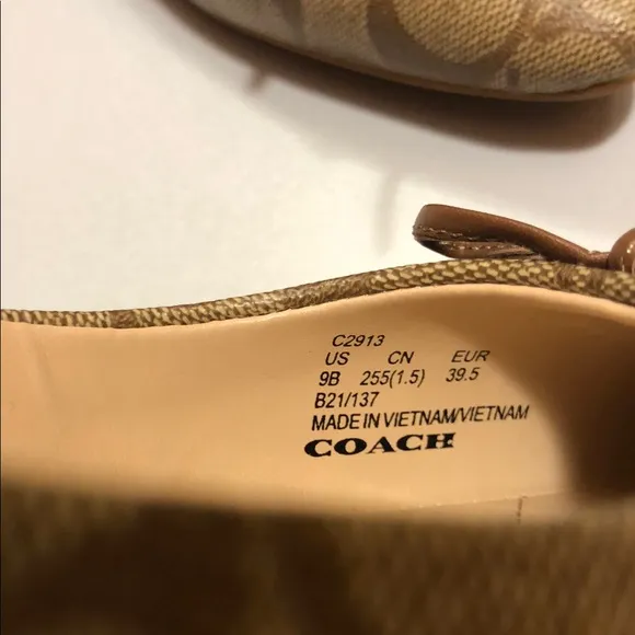 Coach Brown Women's Flats
