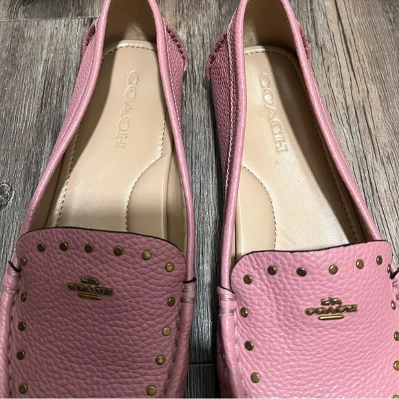 Coach McKenna Studded Leather Shoes NWOB