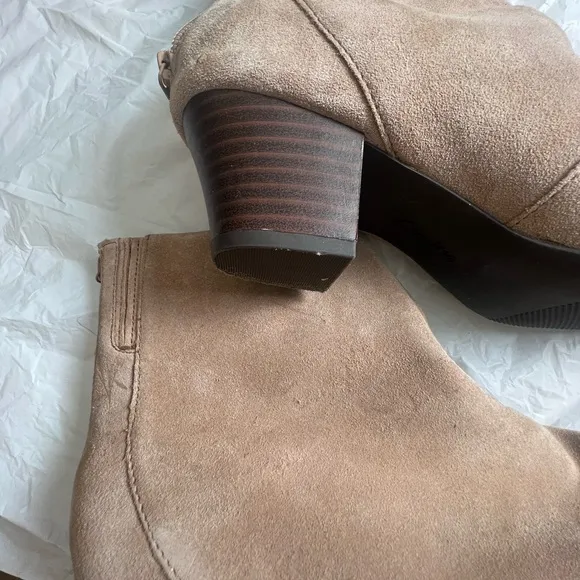 Coach Tan Suede  Ankle Boots