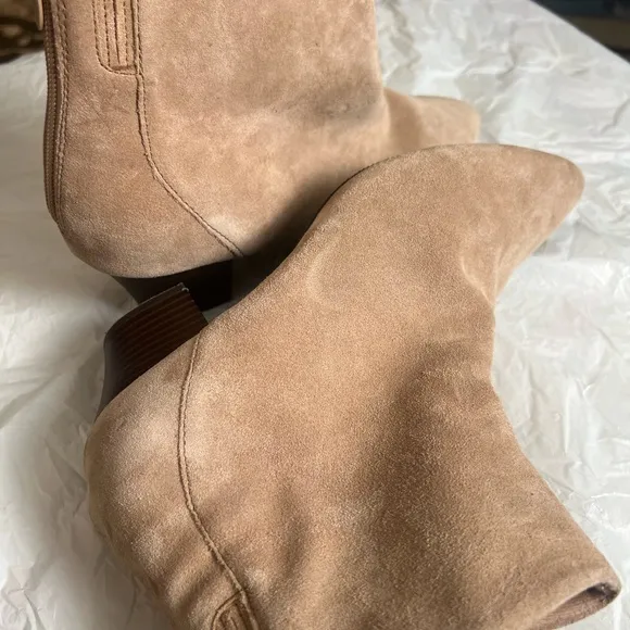 Coach Tan Suede  Ankle Boots