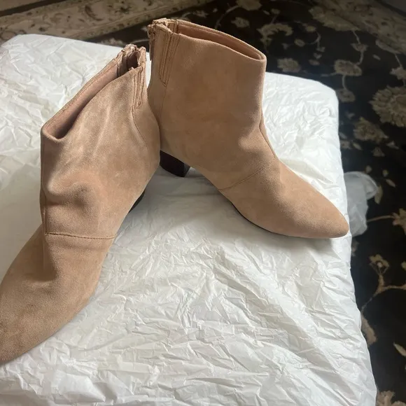 Coach Tan Suede  Ankle Boots