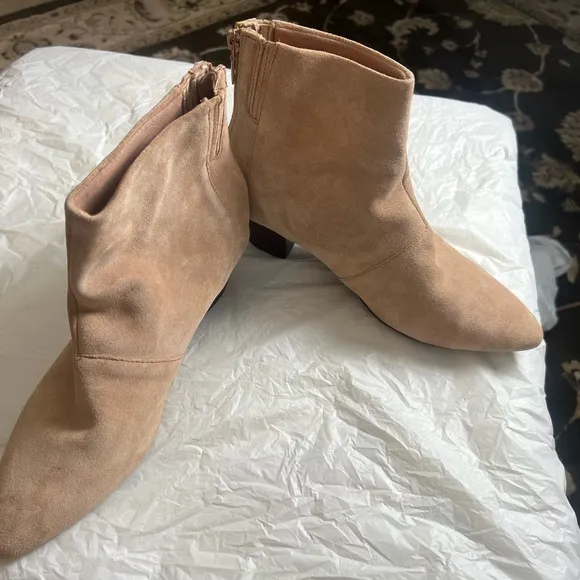 Coach Tan Suede  Ankle Boots