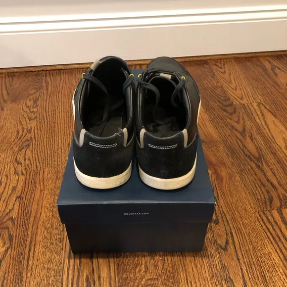 Cole Haan Black Leather Low Top Shoes