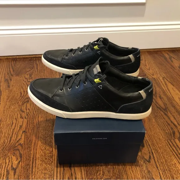 Cole Haan Black Leather Low Top Shoes