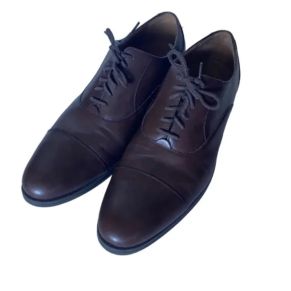 Cole haan brown leather loafer shoes size 11.5 (b42)
