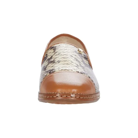 Cole Haan Cloud All Day Womens Animal Print Leather Loafers Snake Flat Shoes 7.5