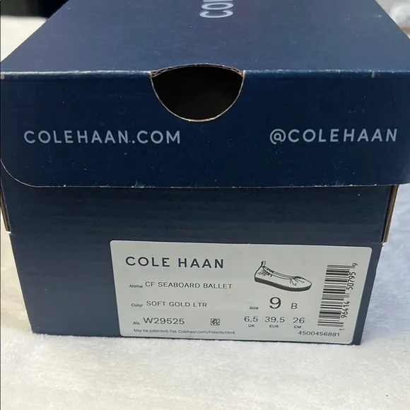 Cole Haan Cloudfeel Seaboard Soft Gold Leather Espadrilles - Size 9