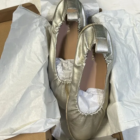 Cole Haan Cloudfeel Seaboard Soft Gold Leather Espadrilles - Size 9