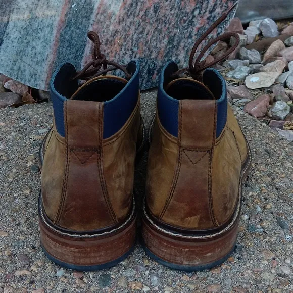 Cole Haan Colton chukka brown leather boots mens 9.5