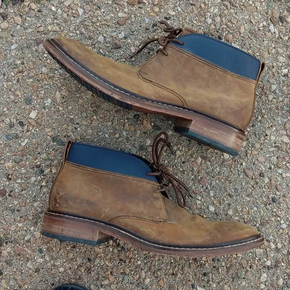 Cole Haan Colton chukka brown leather boots mens 9.5