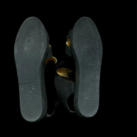 Cole Haan Criss Cross Black Suede Sandals size 10M