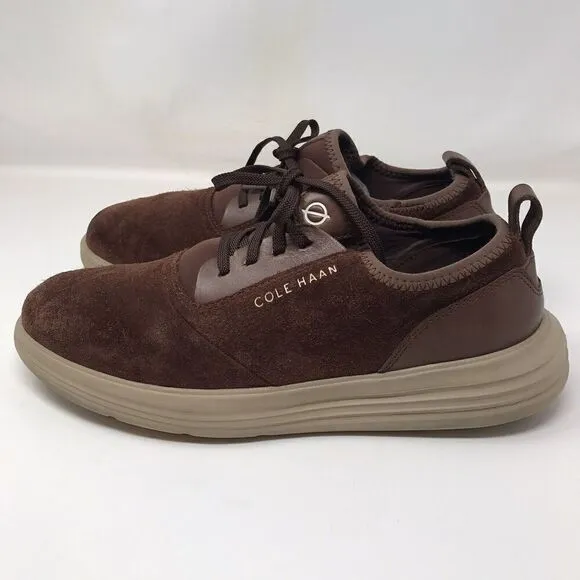 Cole Haan Grand Sport Journey Mens Size 10 (M) Shoes Brown Suede Casual Sneakers
