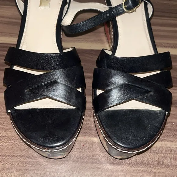 Cole Haan Jianna Floral Platform Sandals - Black