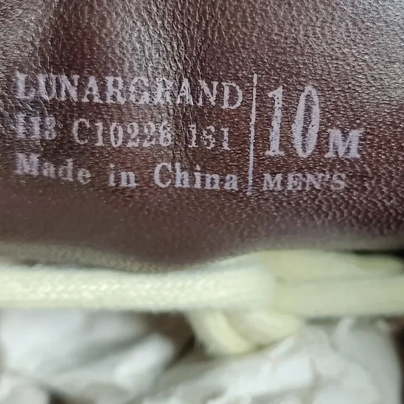 Cole Haan Lunargrand Wingtip Oxford  Taupe Suede Lace Up Men's Size 10M