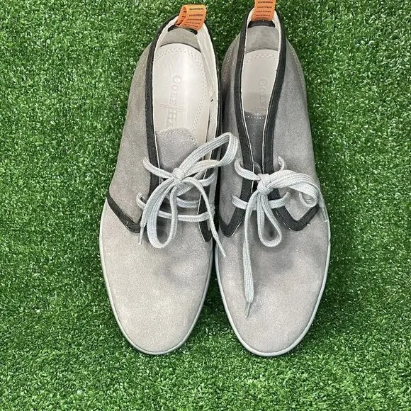 Cole Haan Mens Size 8.5 Gray Suede Leather Chukka Ankle Boot Shoes 2 Eye Sneaker